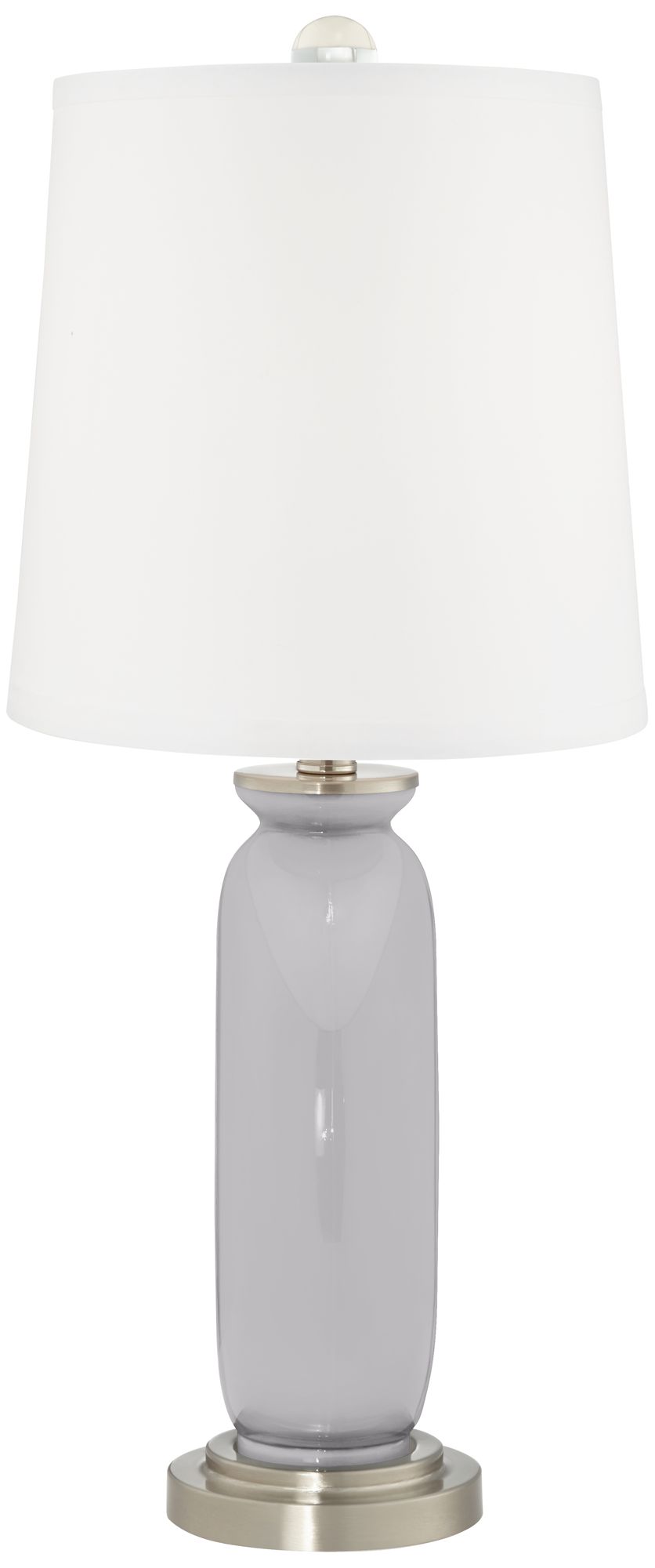 Image 4 Color Plus Carrie 26 1/2" Swanky Gray Table Lamps Set of 2 more views