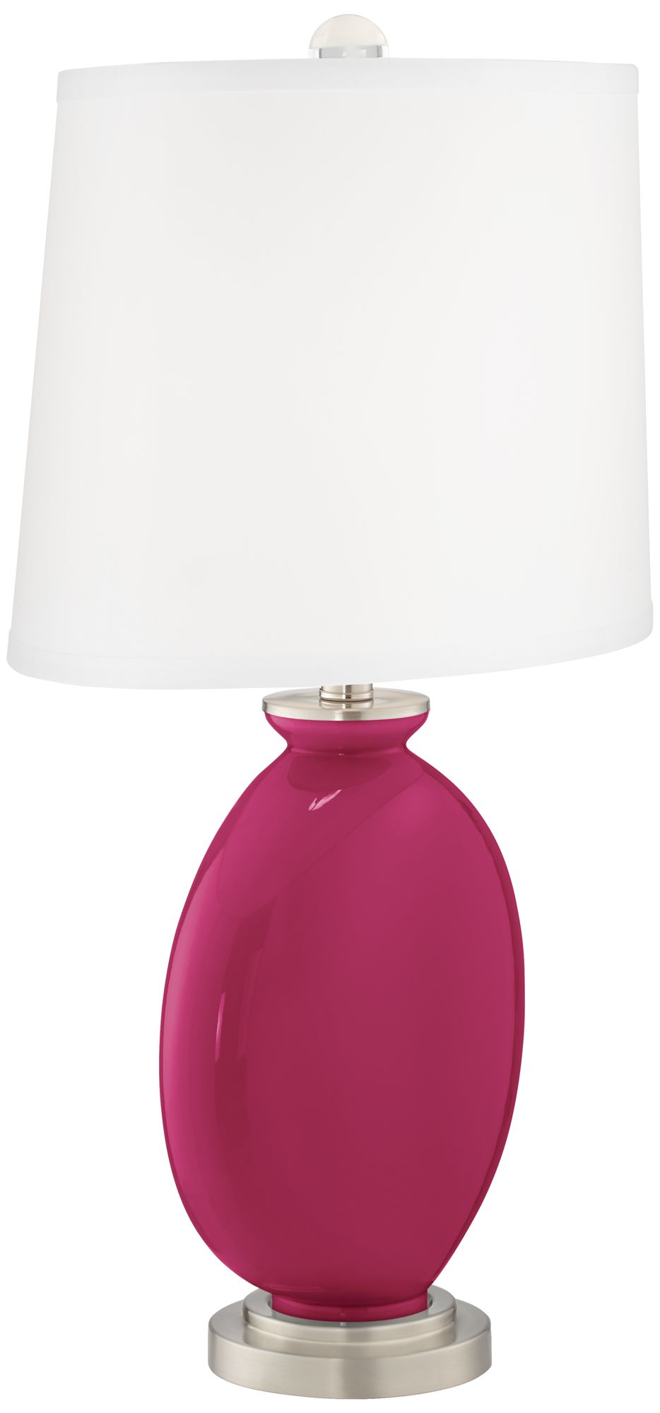 Image 3 Color Plus Carrie 26 1/2" Vivacious Pink Table Lamps Set of 2 more views