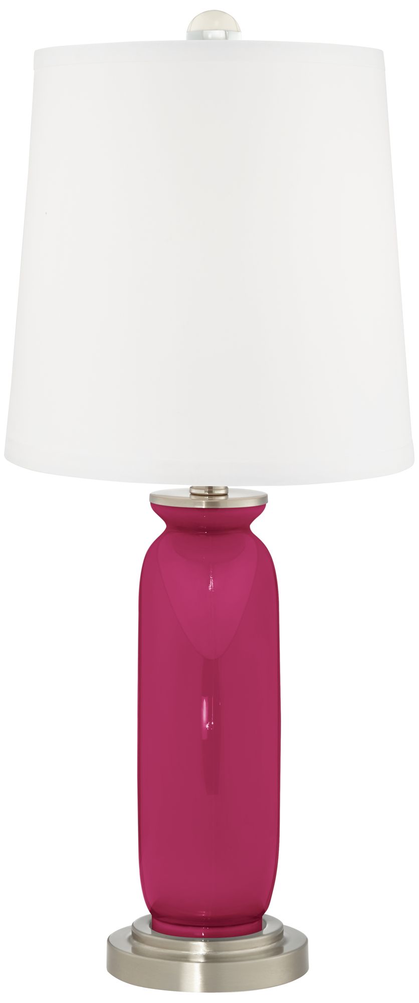Image 4 Color Plus Carrie 26 1/2" Vivacious Pink Table Lamps Set of 2 more views