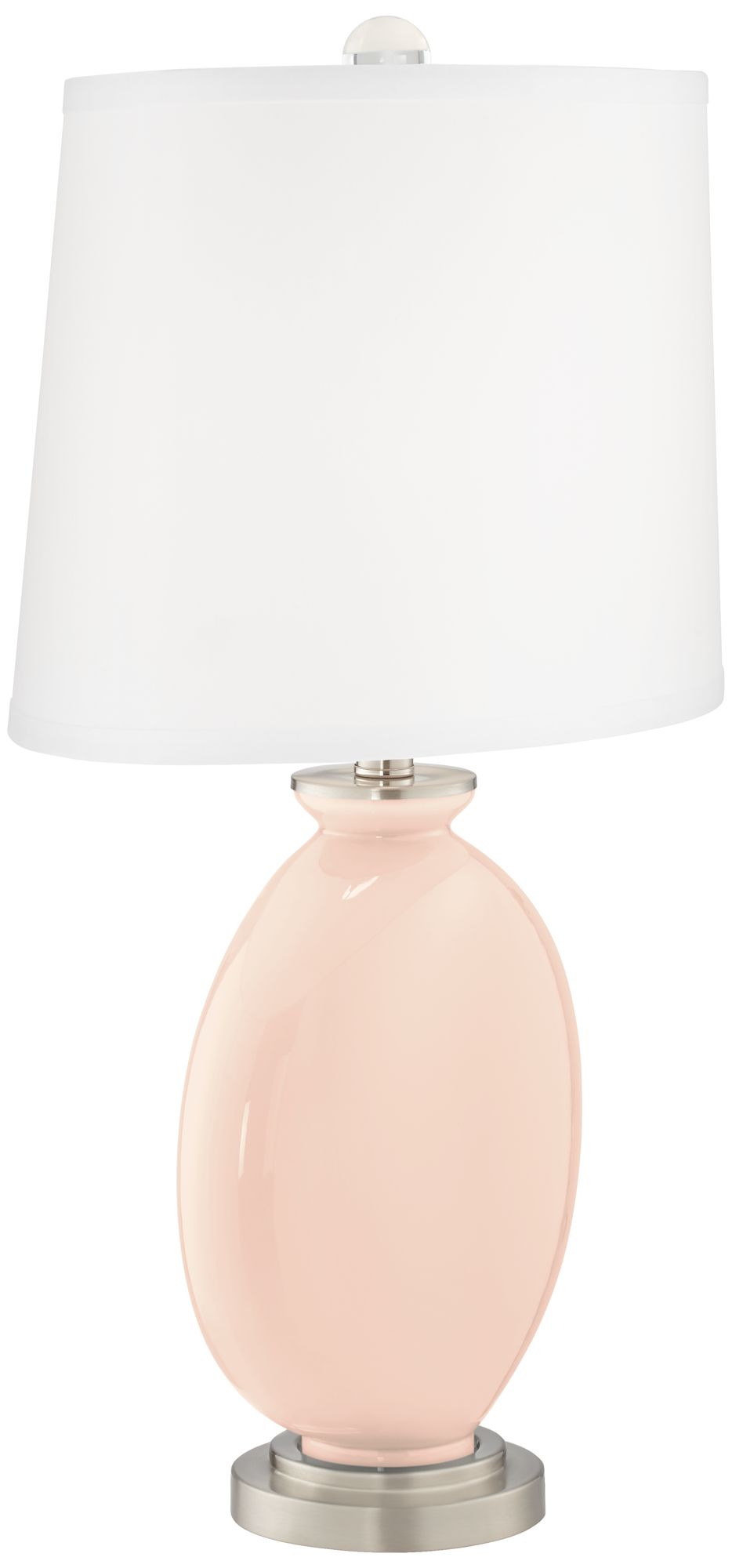 Image 3 Color Plus Carrie 26 1/2 Linen Pink Table Lamps Set of 2 more views