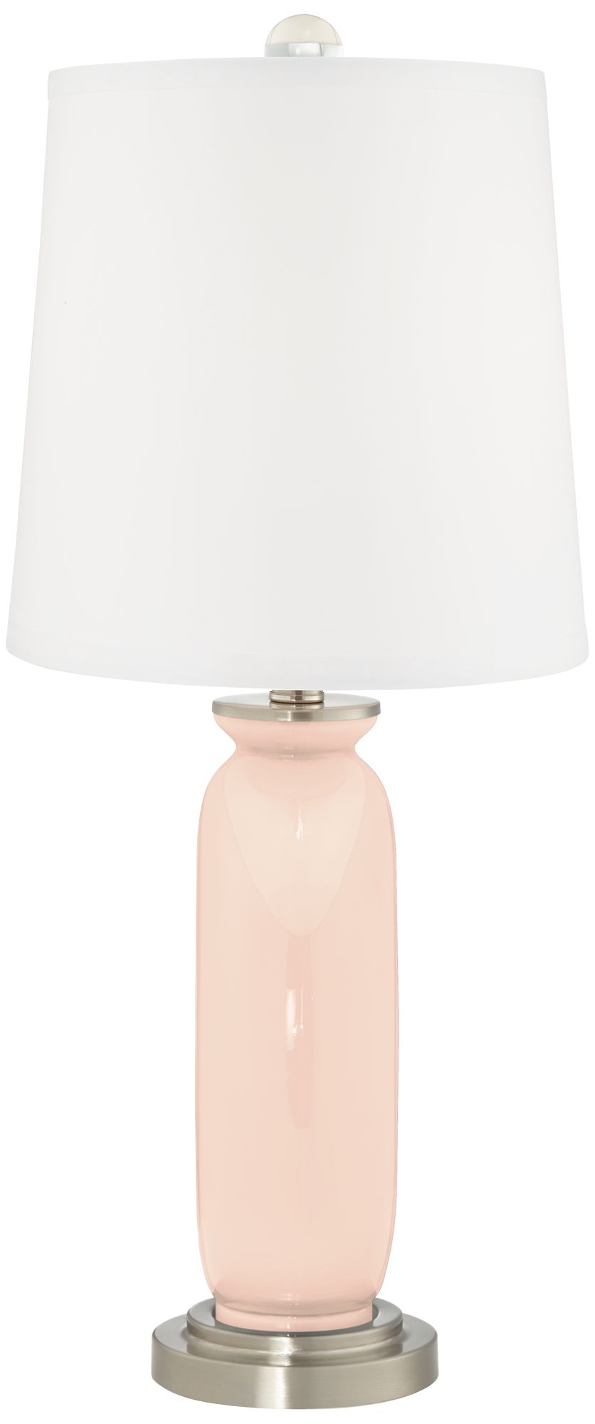 Image 4 Color Plus Carrie 26 1/2 Linen Pink Table Lamps Set of 2 more views