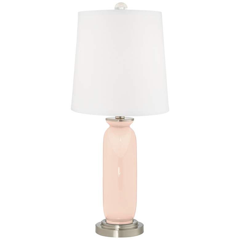 Image 4 Color Plus Carrie 26 1/2 Linen Pink Table Lamps Set of 2 more views