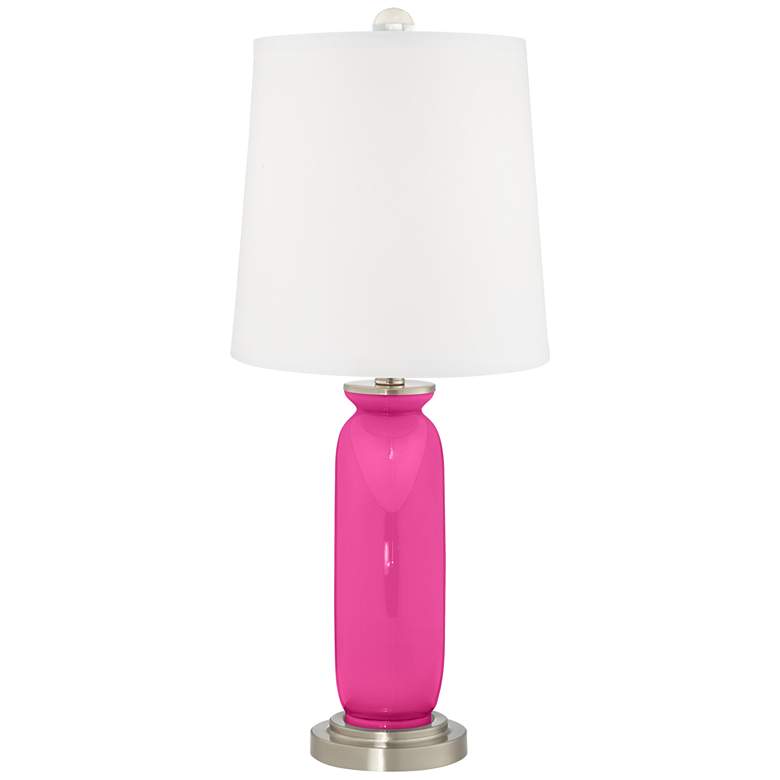 Image 4 Color Plus Carrie 28 1/2" Fuchsia Pink Lamps Set of 2 with USB Dimmers more views