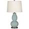 Color Plus Double Gourd 28 3/4" Aqua-Sphere Blue Table Lamp