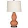 Color Plus Double Gourd 28 3/4" Baked Clay Brown Table Lamp