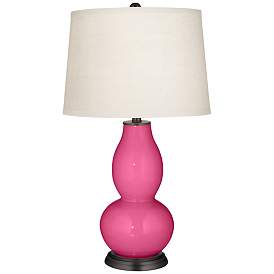 Image2 of Color Plus Double Gourd 28 3/4" Blossom Pink Table Lamp
