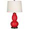 Color Plus Double Gourd 28 3/4" Bright Red Table Lamp