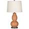 Color Plus Double Gourd 28 3/4" Burnt Almond Table Lamp