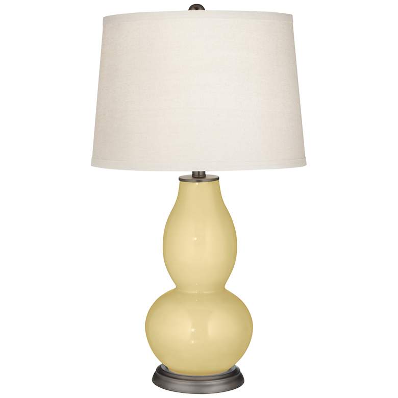 Image 2 Color Plus Double Gourd 28 3/4" Butter Up Yellow Table Lamp