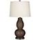 Color Plus Double Gourd 28 3/4" Carafe Brown Table Lamp