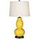 Color Plus Double Gourd 28 3/4" Citrus Yellow Table Lamp