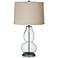 Color Plus Double Gourd 28 3/4" Clear Glass Fillable Table Lamp