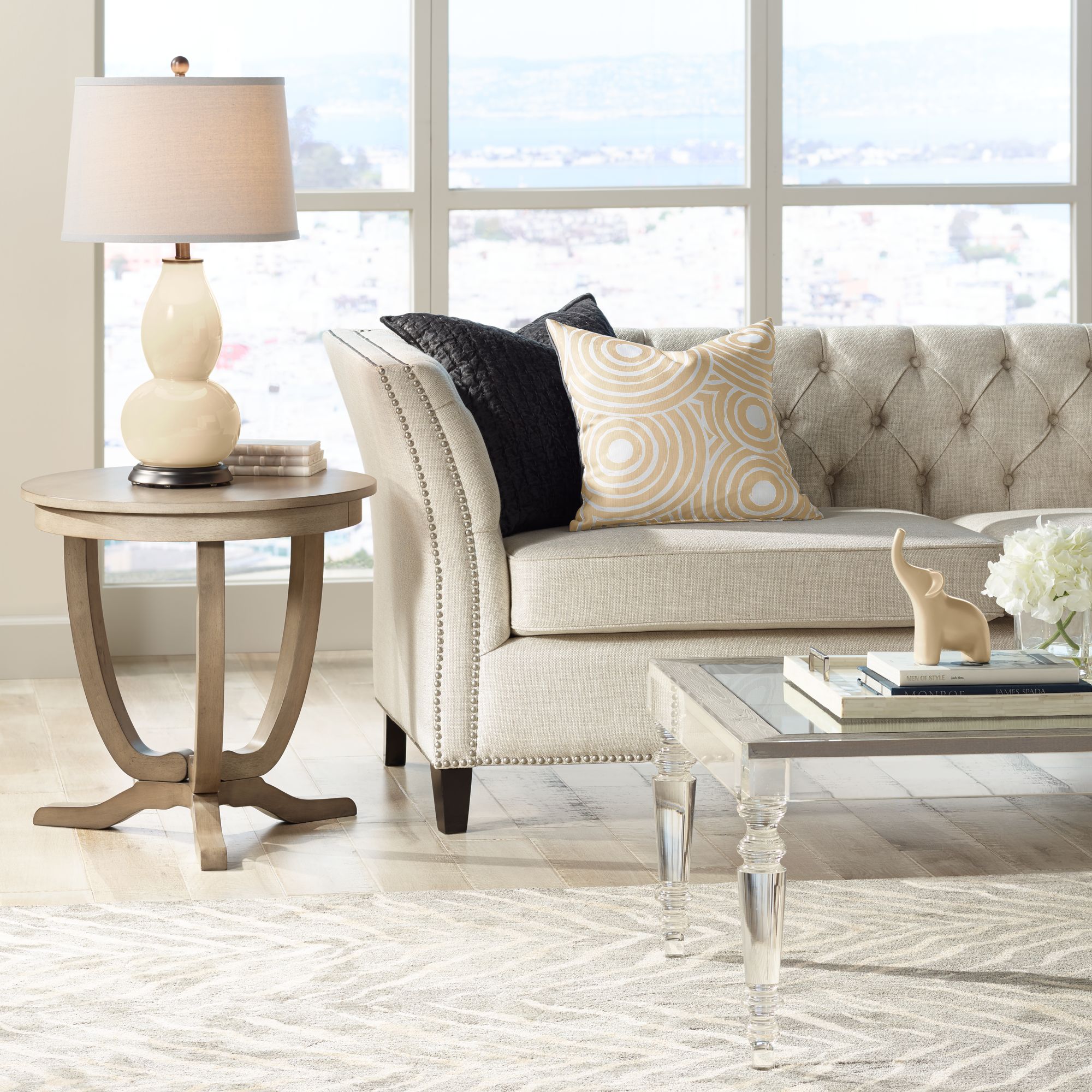 Image 4 Color Plus Double Gourd 28 3/4" Colonial Tan Table Lamp more views