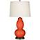 Color Plus Double Gourd 28 3/4" Daredevil Orange Table Lamp