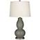 Color Plus Double Gourd 28 3/4" Gauntlet Gray Table Lamp