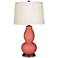 Color Plus Double Gourd 28 3/4" High Coral Reef Pink Table Lamp