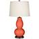 Color Plus Double Gourd 28 3/4" High Daring Orange Table Lamp