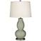 Color Plus Double Gourd 28 3/4" High Evergreen Fog Table Lamp