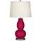 Color Plus Double Gourd 28 3/4" High French Burgundy Red Table Lamp