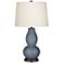 Color Plus Double Gourd 28 3/4" High Granite Peak Gray Table Lamp