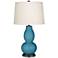 Color Plus Double Gourd 28 3/4" High Great Falls Blue Table Lamp