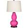 Color Plus Double Gourd 28 3/4" High Modern Fuchsia Pink Table Lamp