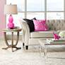 3_Color Plus Double Gourd 28 3/4" High Modern Fuchsia Pink Table Lamp more views