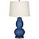 Color Plus Double Gourd 28 3/4" High Monaco Blue Table Lamp
