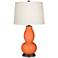 Color Plus Double Gourd 28 3/4" High Nectarine Orange Table Lamp