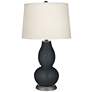 2_Color Plus Double Gourd 28 3/4" High Night Black Table Lamp