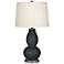 Color Plus Double Gourd 28 3/4" High Night Black Table Lamp