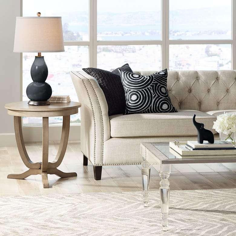 Image 3 Color Plus Double Gourd 28 3/4" High Night Black Table Lamp more views