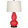 Color Plus Double Gourd 28 3/4" High Poppy Red Table Lamp