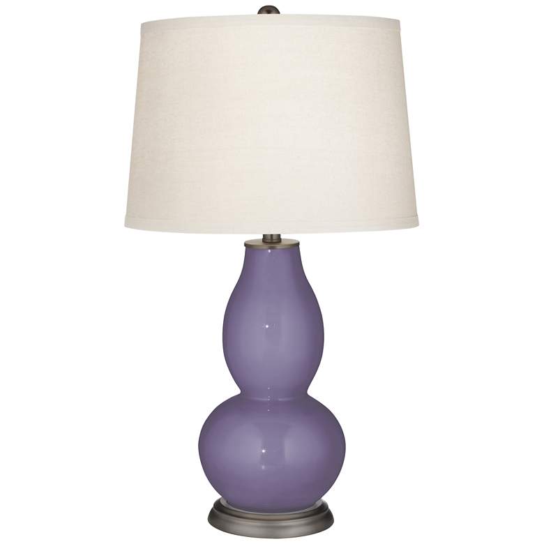 Image 2 Color Plus Double Gourd 28 3/4" High Purple Haze Table Lamp