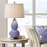 Thumbnail1 of Color Plus Double Gourd 28 3/4" High Purple Haze Table Lamp