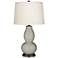 Color Plus Double Gourd 28 3/4" High Requisite Gray Table Lamp