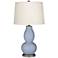 Color Plus Double Gourd 28 3/4" High Sky Blue Table Lamp