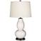 Color Plus Double Gourd 28 3/4" High Smart White Table Lamp