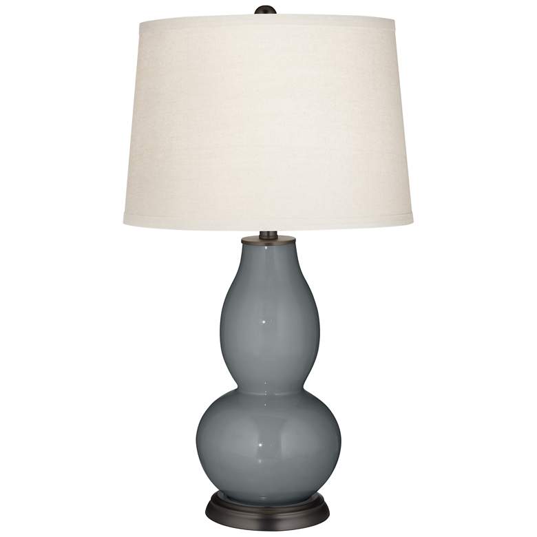 Image 2 Color Plus Double Gourd 28 3/4" High Software Gray Table Lamp