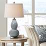 1_Color Plus Double Gourd 28 3/4" High Software Gray Table Lamp