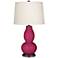 Color Plus Double Gourd 28 3/4" High Vivacious Pink Table Lamp