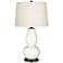 Color Plus Double Gourd 28 3/4" High Winter White Table Lamp
