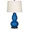 Color Plus Double Gourd 28 3/4" Hyper Blue Table Lamp