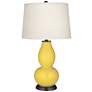 Color Plus Double Gourd 28 3/4" Lemon Zest Yellow Table Lamp
