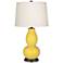 Color Plus Double Gourd 28 3/4" Lemon Zest Yellow Table Lamp