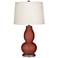 Color Plus Double Gourd 28 3/4" Madeira Red Table Lamp