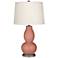 Color Plus Double Gourd 28 3/4" Modern Rojo Dust Red Table Lamp
