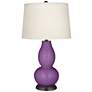 Color Plus Double Gourd 28 3/4" Passionate Purple Table Lamp