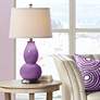 Color Plus Double Gourd 28 3/4" Passionate Purple Table Lamp