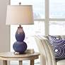 Thumbnail1 of Color Plus Double Gourd 28 3/4" Quixotic Plum Purple Table Lamp
